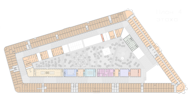 Plan of the fourth floor  Studio 44