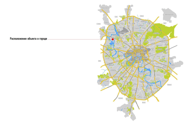 Multifunctional complex of "Spartak" football stadium. Location in the city  GrandProjectCity