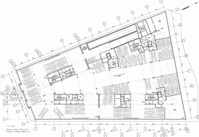 Plan of the underground floor  Eugene Gerasimov and Partners