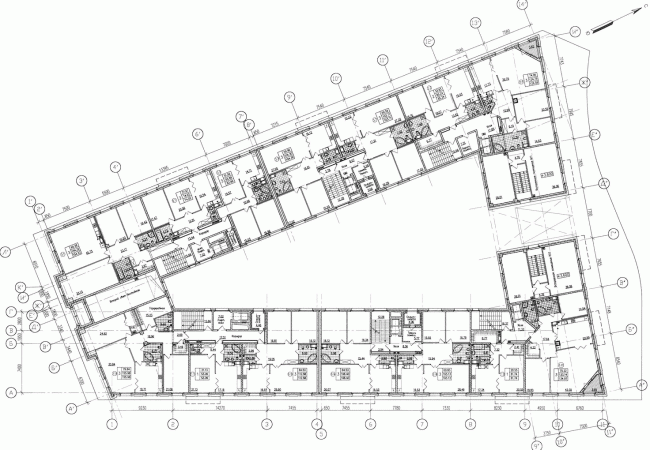 Plan of the second floor  Eugene Gerasimov and Partners