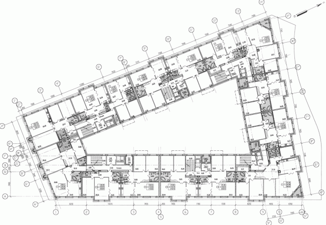 Plan of the third floor  Eugene Gerasimov and Partners