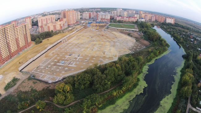 Shopping and entertainment center "Atlaspark" in Zhukovsky. Construction  UNK project
