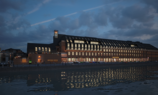 Reconstruction project of "Danilovskaya Manufactura" Factory into a LOFT business center. Night view � City-Arch