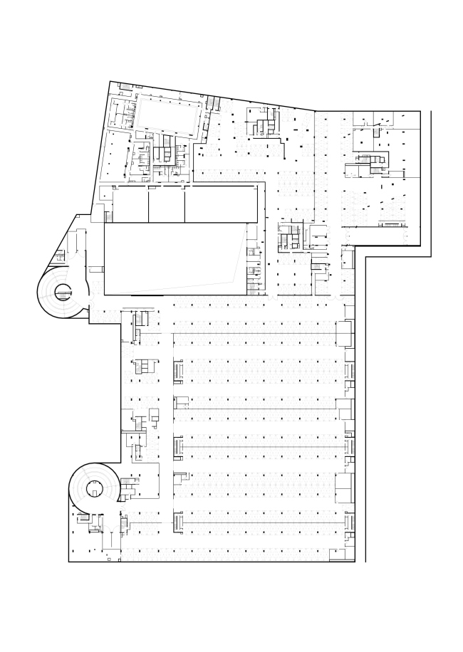 Multifunctional complex at Mytnaya Street. Plan of the -1st floor � Ostozhenka