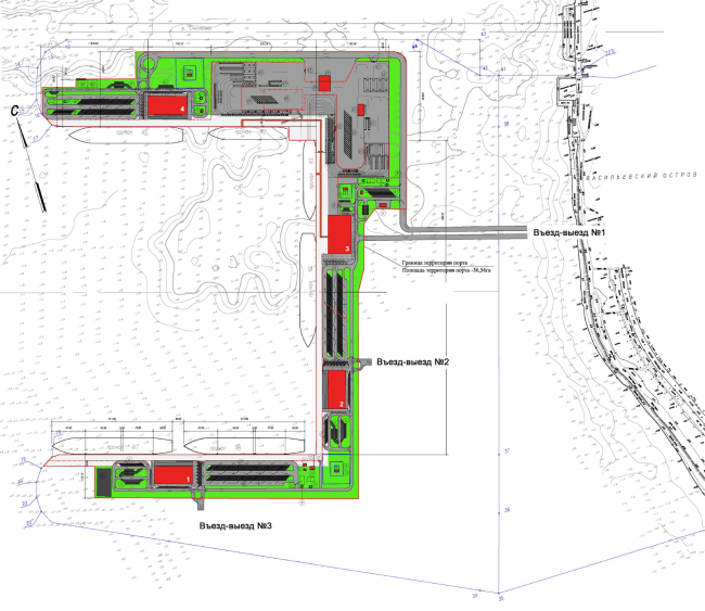 Sea passenger terminal. Master plan  "A.Len"