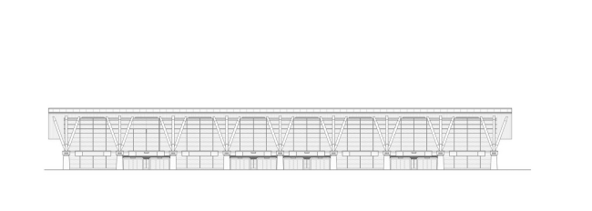 Sea passenger terminal. Facade  "A.Len"