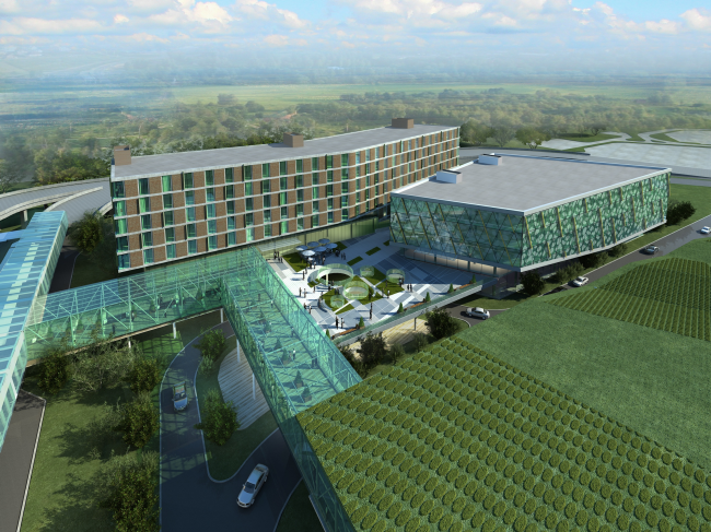 The business center and the hotel near "Pulkovo" airport  A.Len