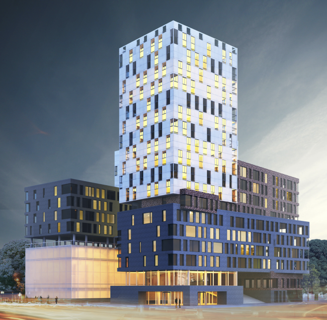 Instruction and administrative building �2 in Mytischi. Version 1 � Vissarionov Studio