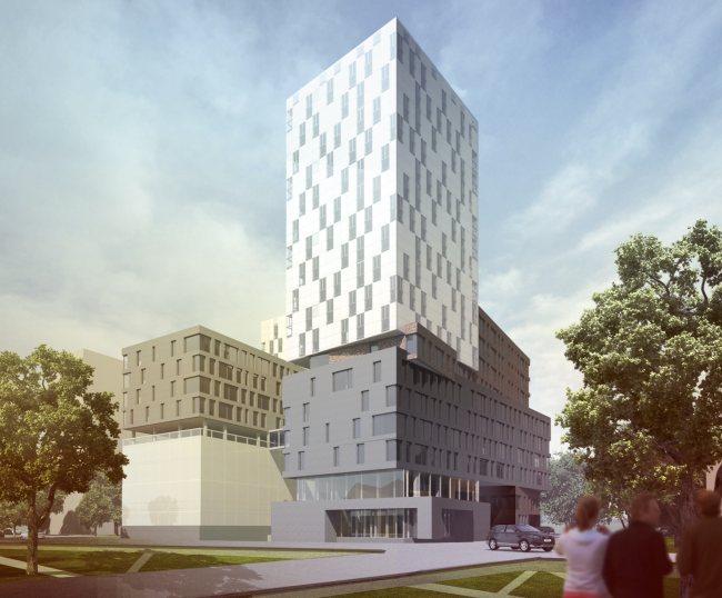 Instruction and administrative building �2 in Mytischi. Version 1 � Vissarionov Studio