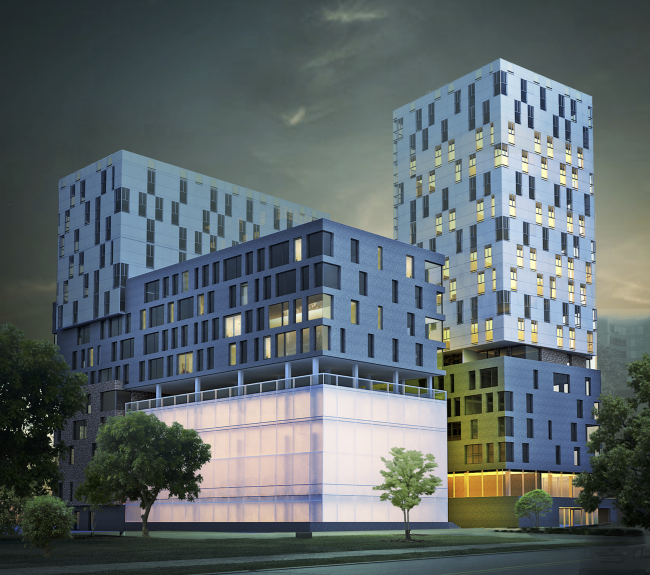Instruction and administrative building �2 in Mytischi. Version 1 � Vissarionov Studio
