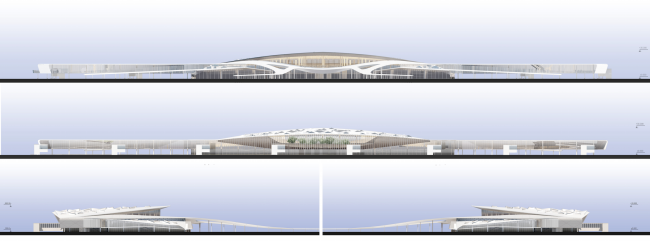 Simferopol International Airport. Facades � Asadov Architectural Bureau
