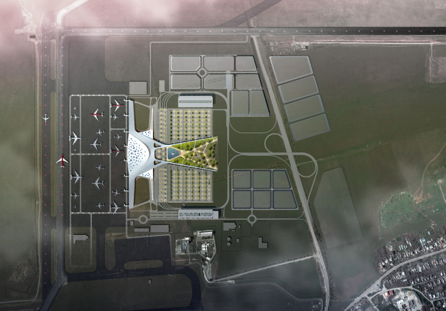 Simferopol International Airport. Location plan � Asadov Architectural Bureau