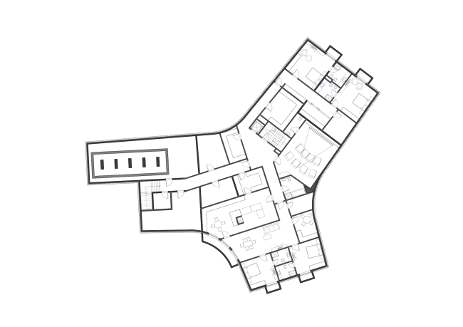 A private house in London's Green Belt. Plan of the basement floor  PANACOM