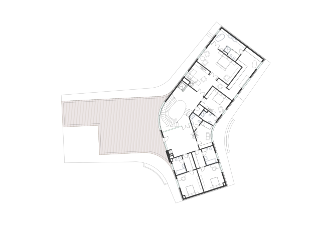 A private house in London's Green Belt. Plan of the second floor  PANACOM