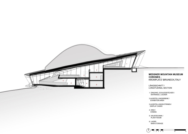 Горный Музей Месснера – Corones © Zaha Hadid Architects