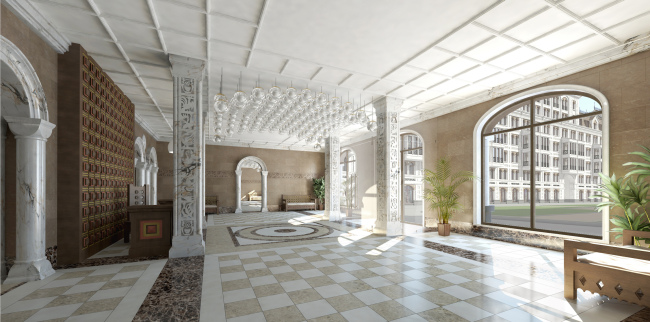 Multi-apartment building with integrated premises in Baskov Alley � Eugene Gerasimov and partners