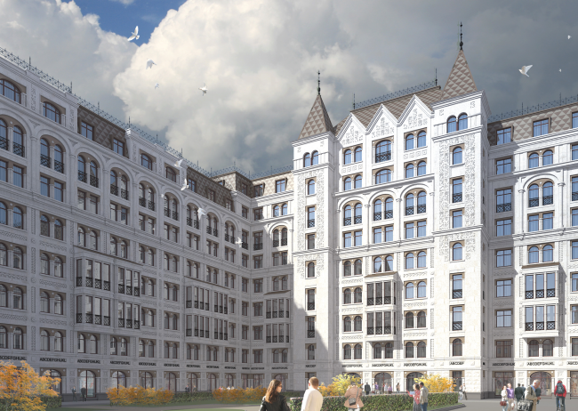 Multi-apartment building with integrated premises in Baskov Alley � Eugene Gerasimov and partners