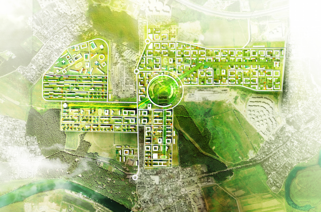 Architectural and engineering proposal on the housing project in Ilinskoe. Master plan � Vissarionov Studio