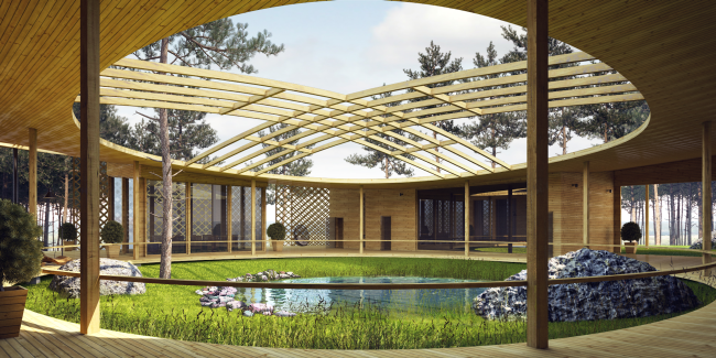 Architectural concept of "Ishim" techno-park. "Mirabel" Villa � Totan Kuzembaev Studio