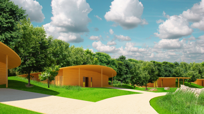 Architectural concept of "Ishim" techno-park. Villas � Totan Kuzembaev Studio
