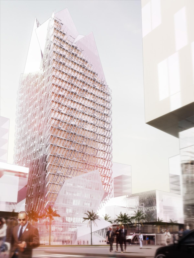 Офисная башня в финансовом центре Касабланки © Morphosis Architects