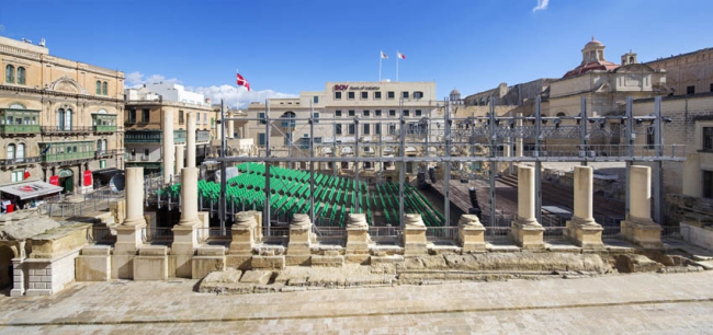 Валлетта – реконструкция исторического центра. Оперный театр © Michel Denanc&#233;