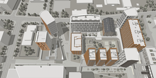 Multifunctional residential development in Khamovniki (Quarter 5 of "Sadovye Kvartaly" complex) � Sergey Skuratov Architects