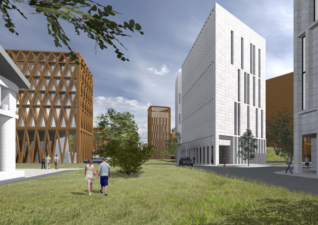 Project of building Kazan's "Sedmoye Nebo" ("Seventh Heaven") residential district � Sergey Skuratov Architects