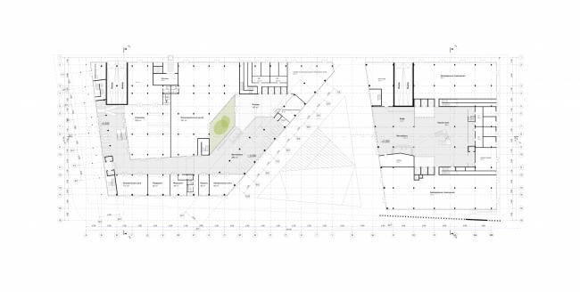 Rusian Olympic Committee HQ. Plan of the first floor  "Reserve"