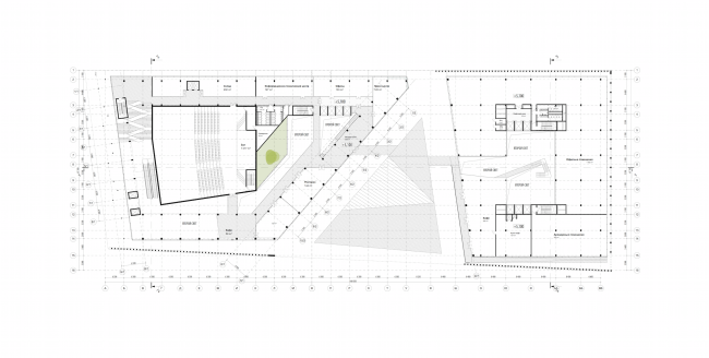 Rusian Olympic Committee HQ. Plan of the second floor  "Reserve"