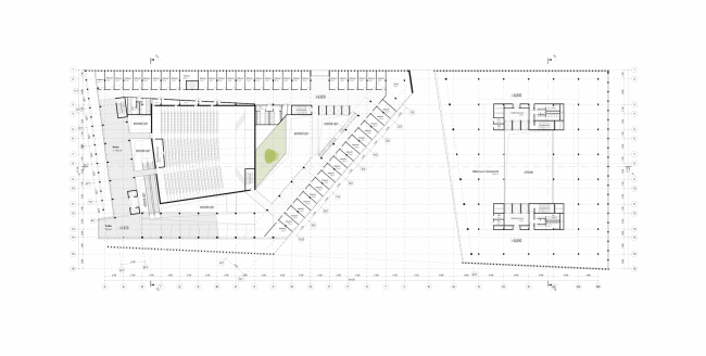 Rusian Olympic Committee HQ. Plan of the third floor  "Reserve"