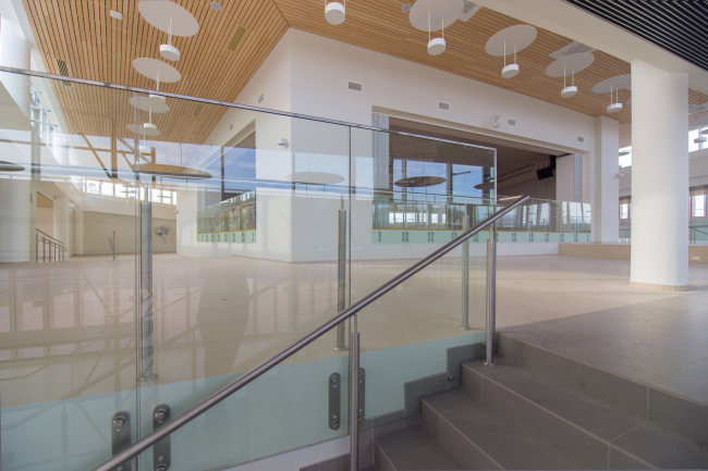 The students' cafe of the Higher Management School of Saint Petersburg State University. Structure. Construction, 2014. Photograph � Margarita Yavein, Tatiana Strekalova