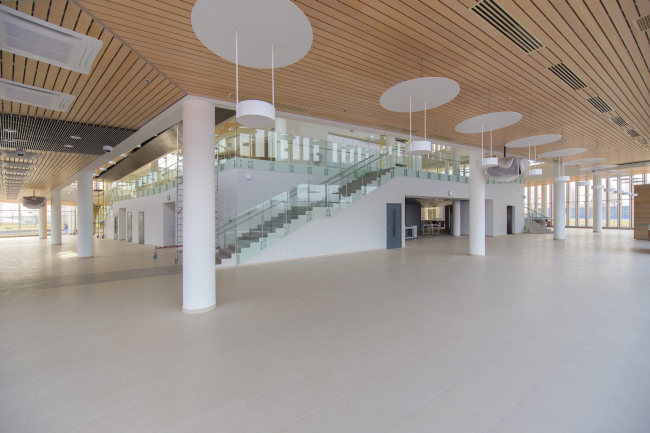 The students' cafe of the Higher Management School of Saint Petersburg State University. Structure. Construction, 2014. Photograph  Margarita Yavein, Tatiana Strekalova