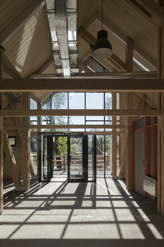 Cow-shed. House for master classes. Urban farm at VDNKh, 1st phase. WOWhaus Bureau. Photograph  Dmitry Chebanenko