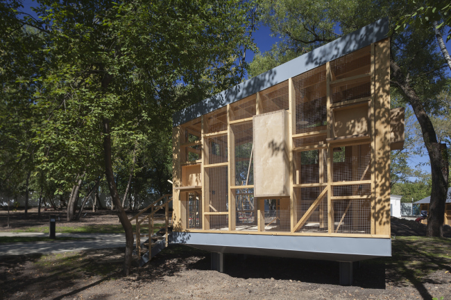 Pigeon-loft.Urban farm at VDNKh, 1st phase. WOWhaus Bureau. Photograph  Dmitry Chebanenko