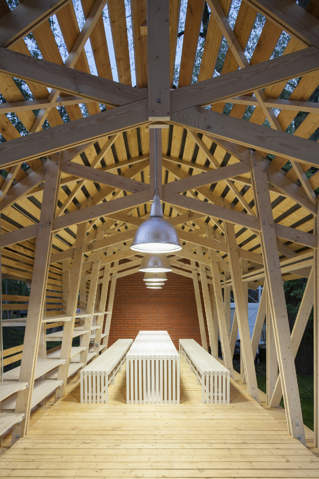 House for master classes. Urban farm at VDNKh, 1st phase. WOWhaus Bureau. Photograph � Dmitry Chebanenko