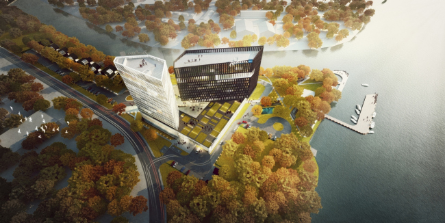 Contest project of Radisson Blu Moscow Riverside Hotel&SPA  "A.Len" architectural studio