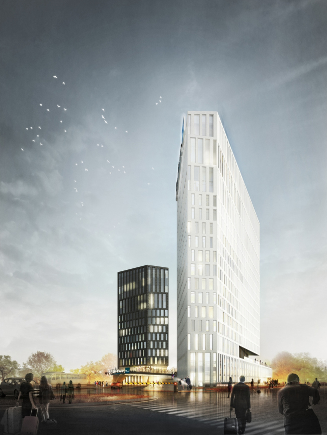 Contest project of Radisson Blu Moscow Riverside Hotel&SPA  "A.Len" architectural studio