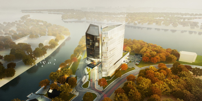 Contest project of Radisson Blu Moscow Riverside Hotel&SPA  "A.Len" architectural studio