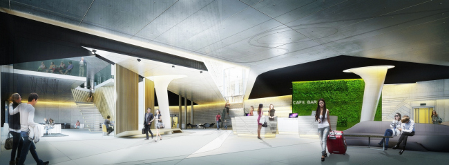 Contest project of Radisson Blu Moscow Riverside Hotel&SPA. Interior � "A.Len" architectural studio