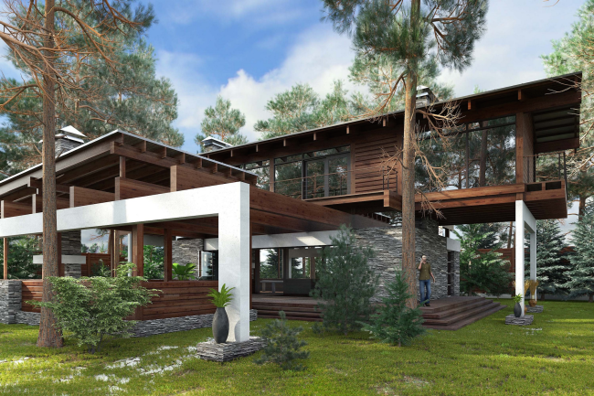 The project of "Forester Shack" guest house � Roman Leonidov architectural bureau