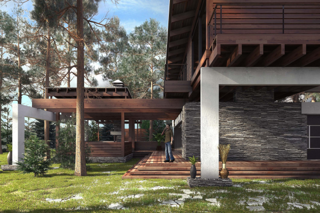 The project of "Forester Shack" guest house � Roman Leonidov architectural bureau