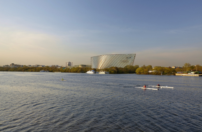 Radisson Blue hotel complex at the place of the confluence  of the Moskva and Skhodnya rivers  Arch group