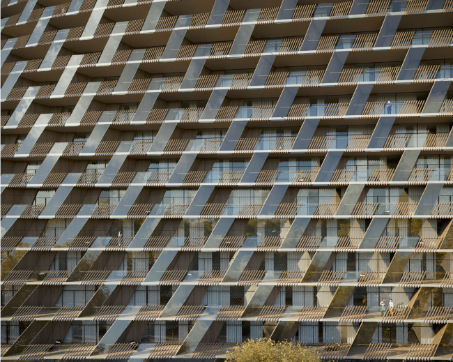 Гостиничный комплекс Radisson Blu на месте слияния Москвы-реки и реки Сходня © Arch group