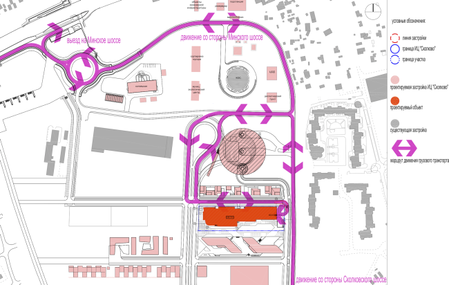 Research and Development center in Skolkovo. Routing of cargo vehicles  ABD architects