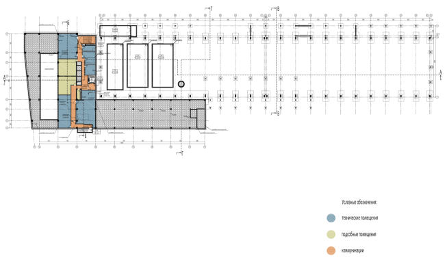 Research and Development center in Skolkovo. Plan of the first floor  ABD architects