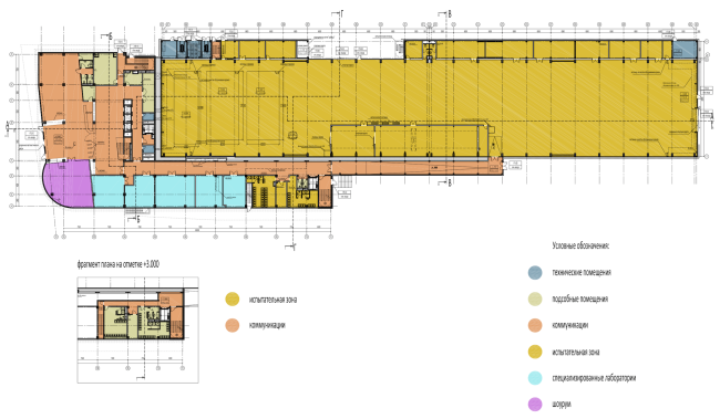 Research and Development center in Skolkovo. Plan of the 1st floor  ABD architects