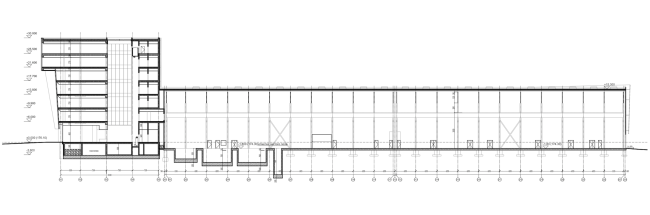 Research and Development center in Skolkovo. Section view  ABD architects