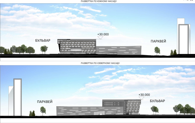 Research and Development center in Skolkovo. Facades  ABD architects