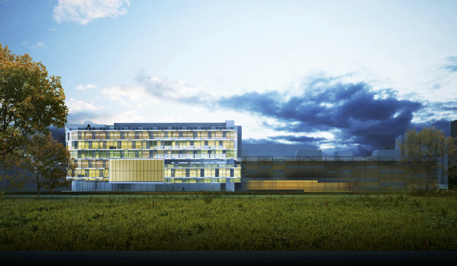 Research and Development center in Skolkovo. South facade  ABD architects